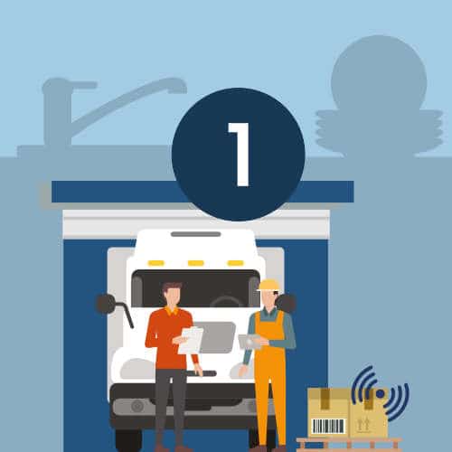 Réception de marchandise dans la cuisine centrale