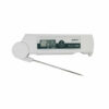 Thermomètre TLC 1598 allumé avec sa sonde dépliée.