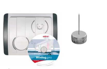 Set de contrôle de température pour la pasteurisation et la stérilisation : interface avec logiciel et sonde.