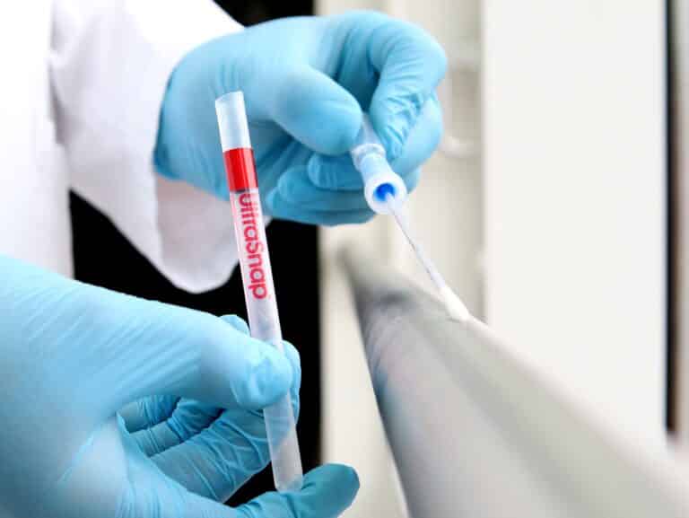 Exemple de prélèvement Ultrasnap